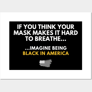 "I CAN'T BREATHE" (COVID19 & #BlackLivesMatter) Posters and Art